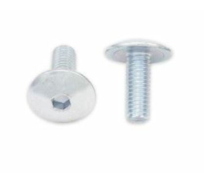 Vis tête bombée plate BOLT M6x1x16mm 10 pièces