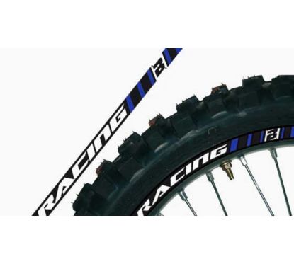 Déco de jante BLACKBIRD bleue universelle