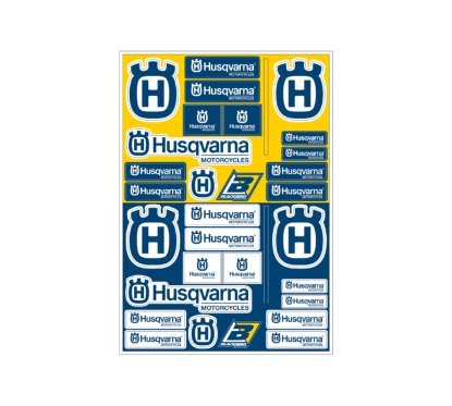 Planche de stickers BLACKBIRD PVC - Husqvarna