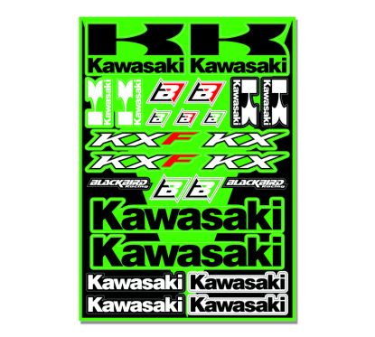 Planche de stickers BLACKBIRD Kawasaki