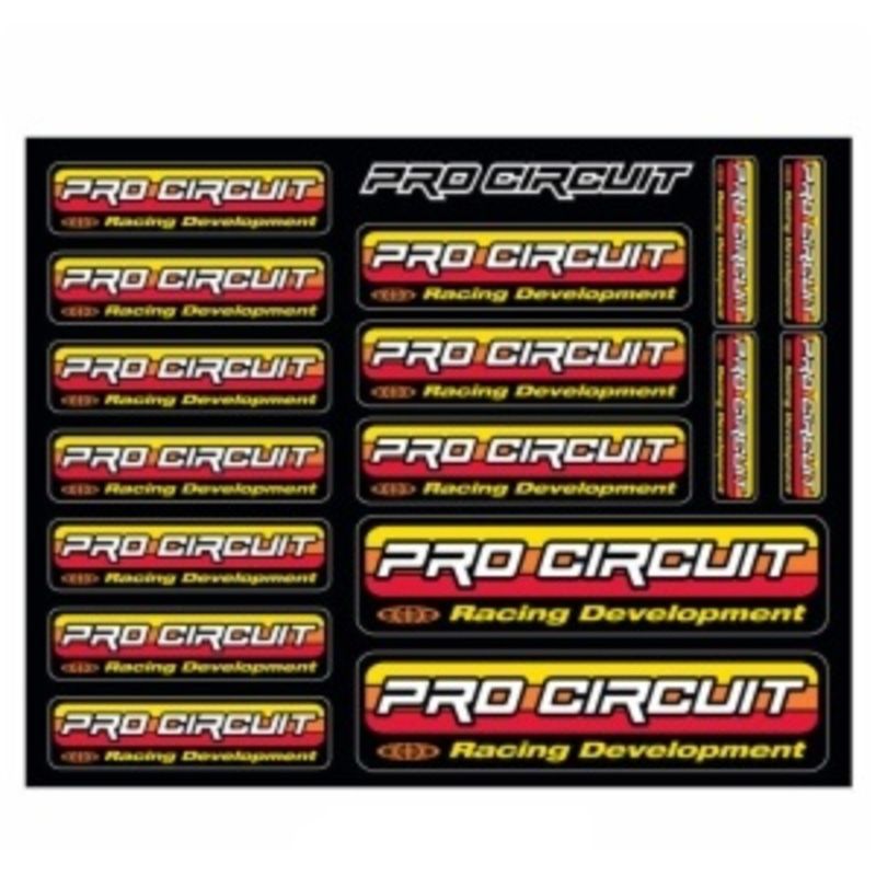 Planche de stickers PRO CIRCUIT logo original