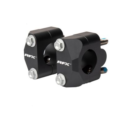 Pontets adaptateur de guidon RFX Race 22,2mm28,6mm (Noir) universel  Conversion en guidon surdimensionné.