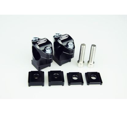 Pontets de guidon SCAR Ø28.6mm +35 à 50mm pour té de fourche OEM