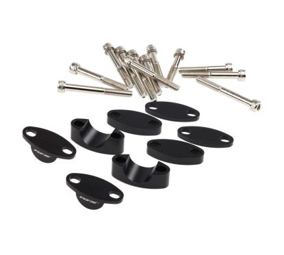 Kit de réhausse de guidon RFX Race 22,2 mm (Noir) réhausses universelles 25 mm/30 mm/35 mm/40 mm