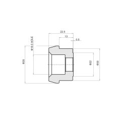 Adaptateur de rétroviseur embouts de guidon DAYTONA