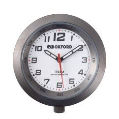 Horloge analogue OXFORD cadre titane/fond blanc