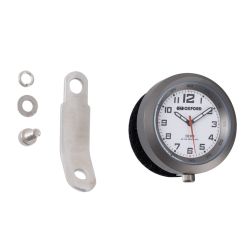 Horloge analogue OXFORD cadre titane/fond blanc