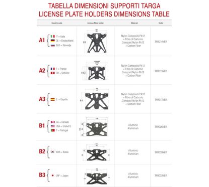 Support de plaque ajustable LIGHTECH