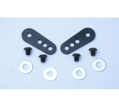 Adaptateur de plaque d'immatriculation R&G RACING noir pour support de plaque