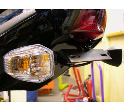 Support de plaque R&G RACING noir Kawasaki ER-6 F/N