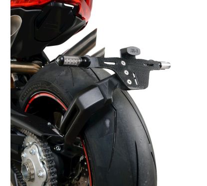 Support de plaque R&G RACING noir - MV Agusta