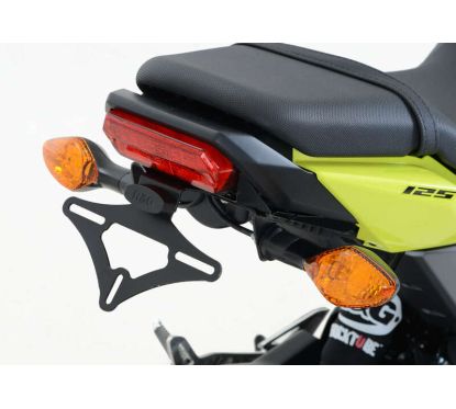 Support de plaque R&G RACING noir compatible clignotants origine Honda MSX125