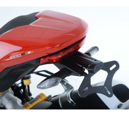 Support de plaque R&G RACING noir Ducati