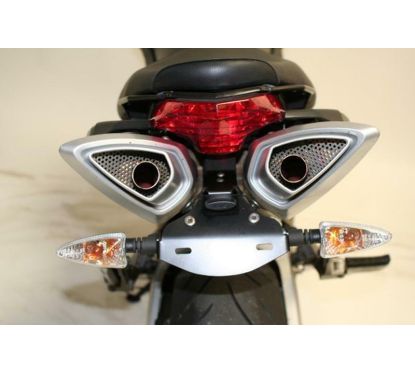 Support de plaque R&G RACING noir Aprilia Shiver 750