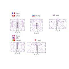 Catadioptre BIHR support vertical