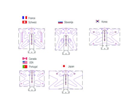 Catadioptre BIHR support vertical