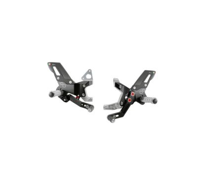 LIGHTECH Repose-pieds arrière réglables avec repose-pieds fixes (usage piste)