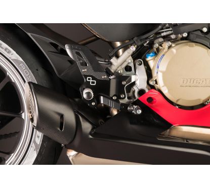 LIGHTECH Repose-pieds arrière réglables avec repose-pieds fixes (usage piste)