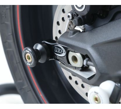 Pions de bras oscillant avec platine R&G RACING noir Triumph