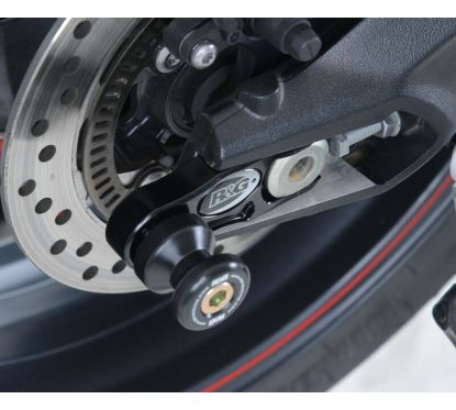 Pions de bras oscillant avec platine R&G RACING noir Triumph