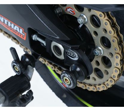 Pions de bras oscillant avec platine R&G RACING noir Suzuki GSX-R1000