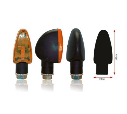 Clignotants BIHR Triangle noir universel