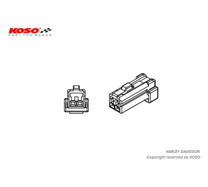 Adaptateur clignotant KOSO Harley Davidson