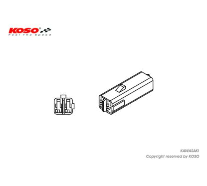 Adaptateur clignotant KOSO Kawasaki
