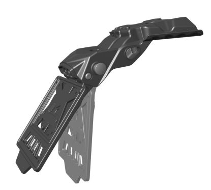 Support de plaque d'immatriculation avec feu arrière RACETECH T7 Revolution