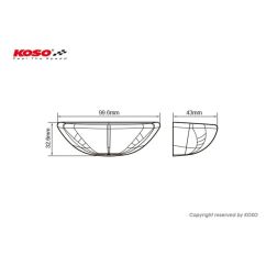 Feu arrière LED KOSO - rouge