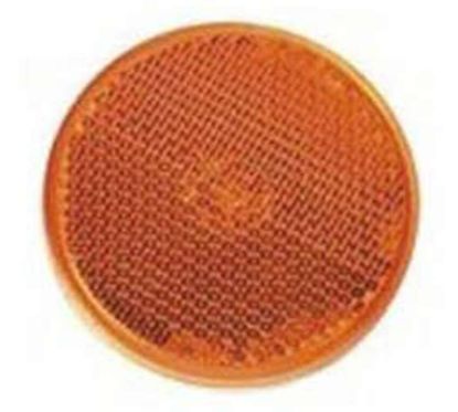 Catadioptre V PARTS rond Ø60mm orange
