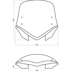 Bulle MRA V-Flow Naked Bikes VFSZ avec spoiler