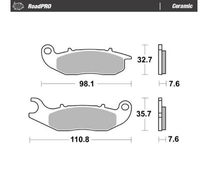 Plaquettes de frein en céramique