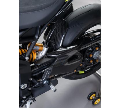 Garde-boue arrière LIGHTECH - carbone brillant