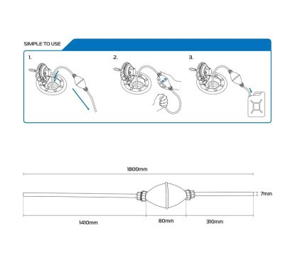 Pompe à main pour carburant OXFORD