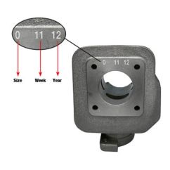 MALOSSI piston axe ø 12 seg.2 rect. 0