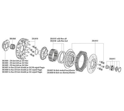 Embrayage POLINI HT for Race - 22 dents droites