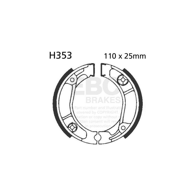 Mâchoires de frein standard