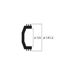 Cloche d'embrayage MALOSSI Maxi Wing Ø125mm 950g