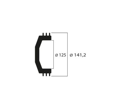 Cloche d'embrayage MALOSSI Maxi Wing Ø125mm 950g