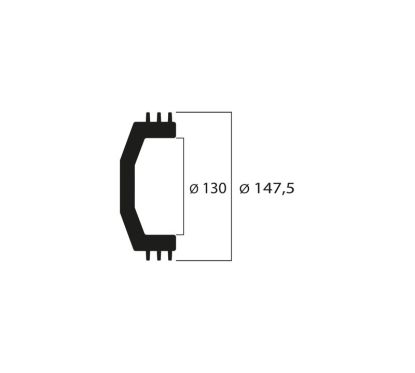 MALOSSI Clutch Bell With Lamellae Int. ø 130