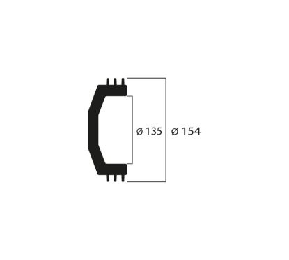 Cloche d'embrayage MALOSSI Maxi Wing ø135 mm