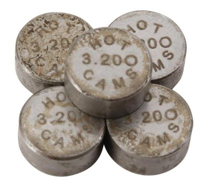 Pastilles de soupape HOT CAMS Ø7,48x3,20mm - jeu de 5