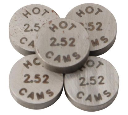 Pastilles de soupape HOT CAMS Ø8,90x2,52mm - jeu de 5