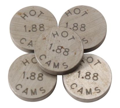 Pastilles de soupape HOT CAMS Ø8,90x1,88mm - jeu de 5