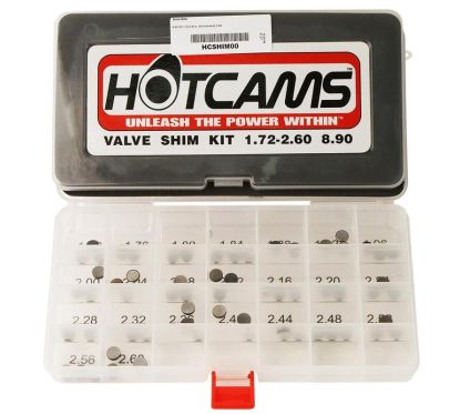 Coffret de pastilles de soupapes HOT CAMS Ø8,90x1,72 to 2,6mm - jeu de 3