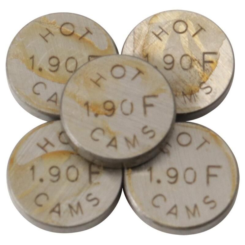 Pastilles de soupape HOT CAMS Ø10,0x1,90mm - jeu de 5