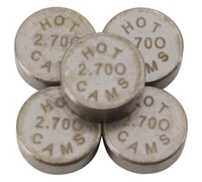 Pastilles de soupape HOT CAMS Ø7,48x2,70mm - jeu de 5