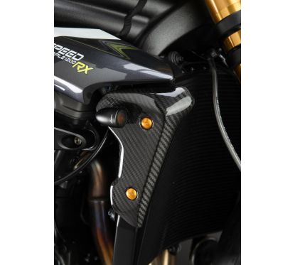 Panneau de protection radiateur droit/gauche LIGHTECH - carbone brillant