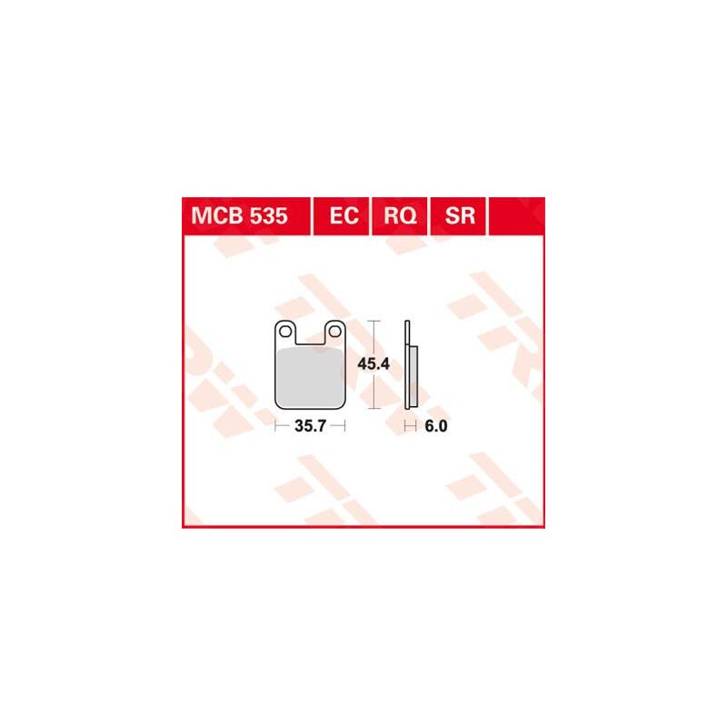 Plaquettes de frein organiques série RQ Sports